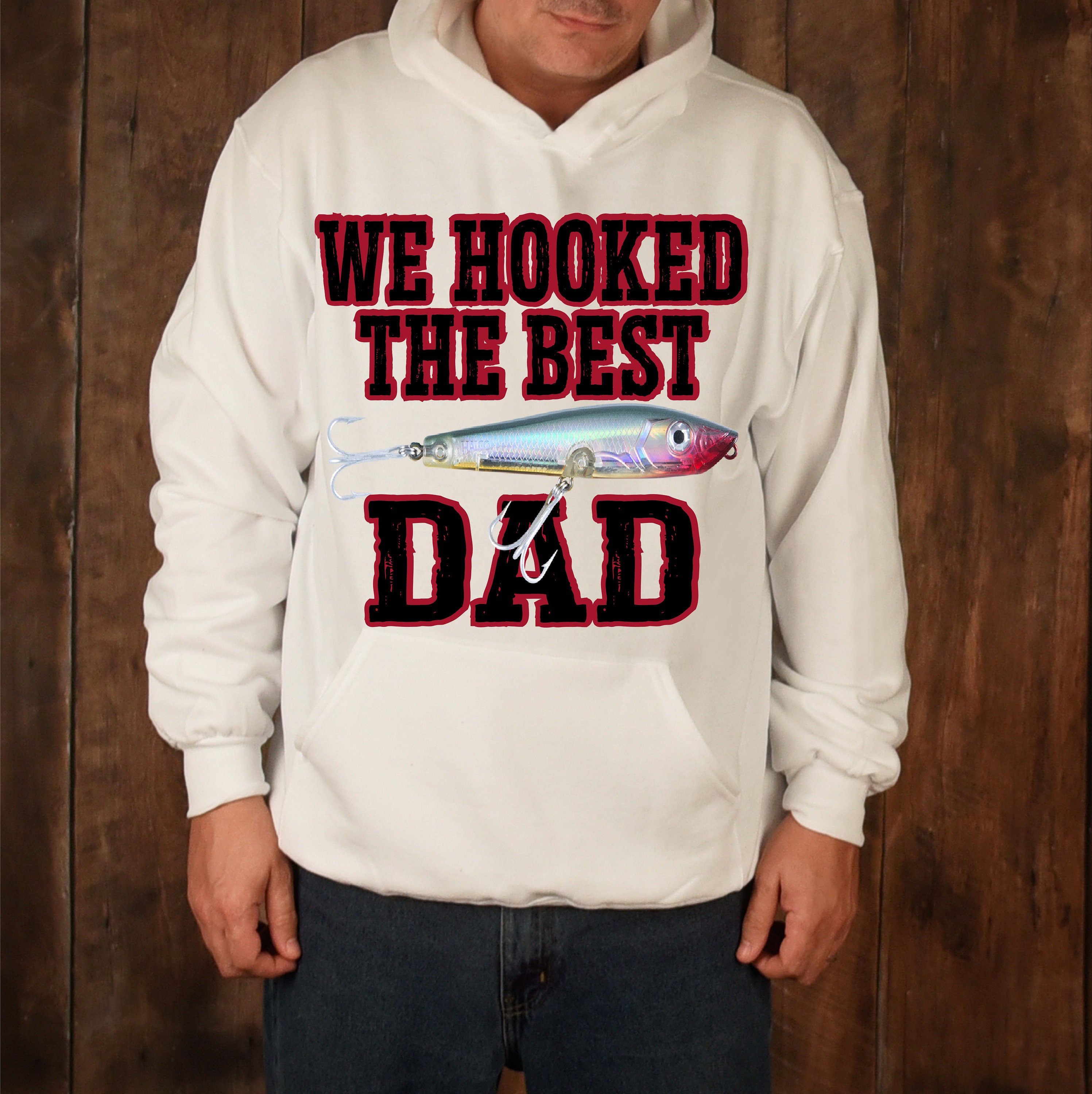 We Hooked The Best Daddy Personalized Name DTF Print - Torch Light