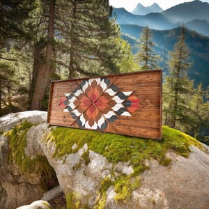 Boho Style Handmade Reclaimed Wood Wall Decor, Wall Art, Wood Wall Art