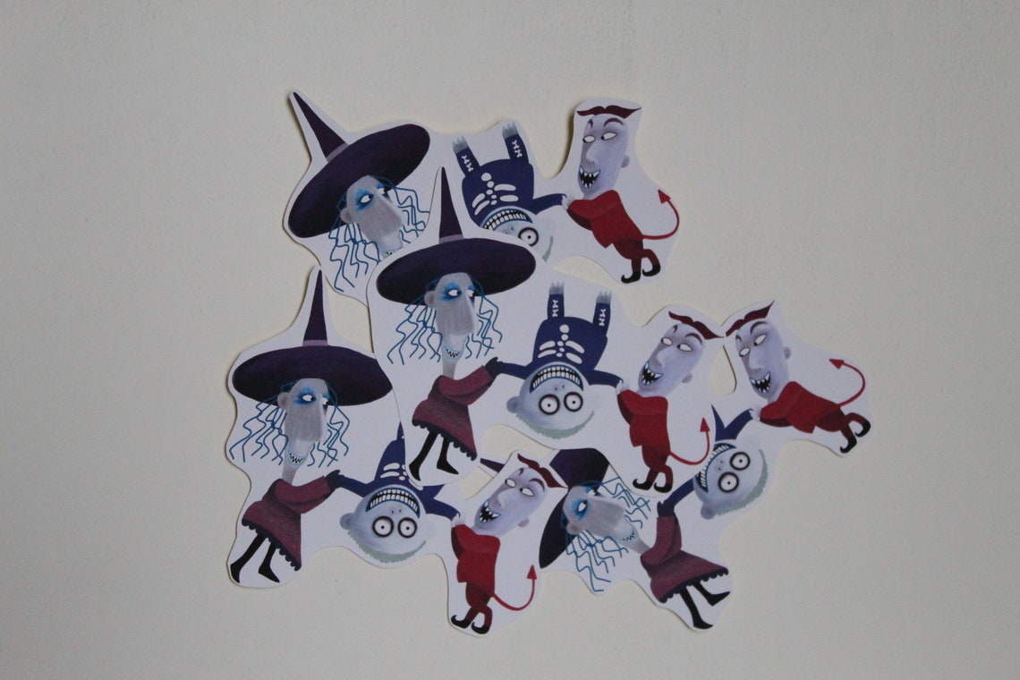 The Nightmare Before Christmas Stickers | Etsy