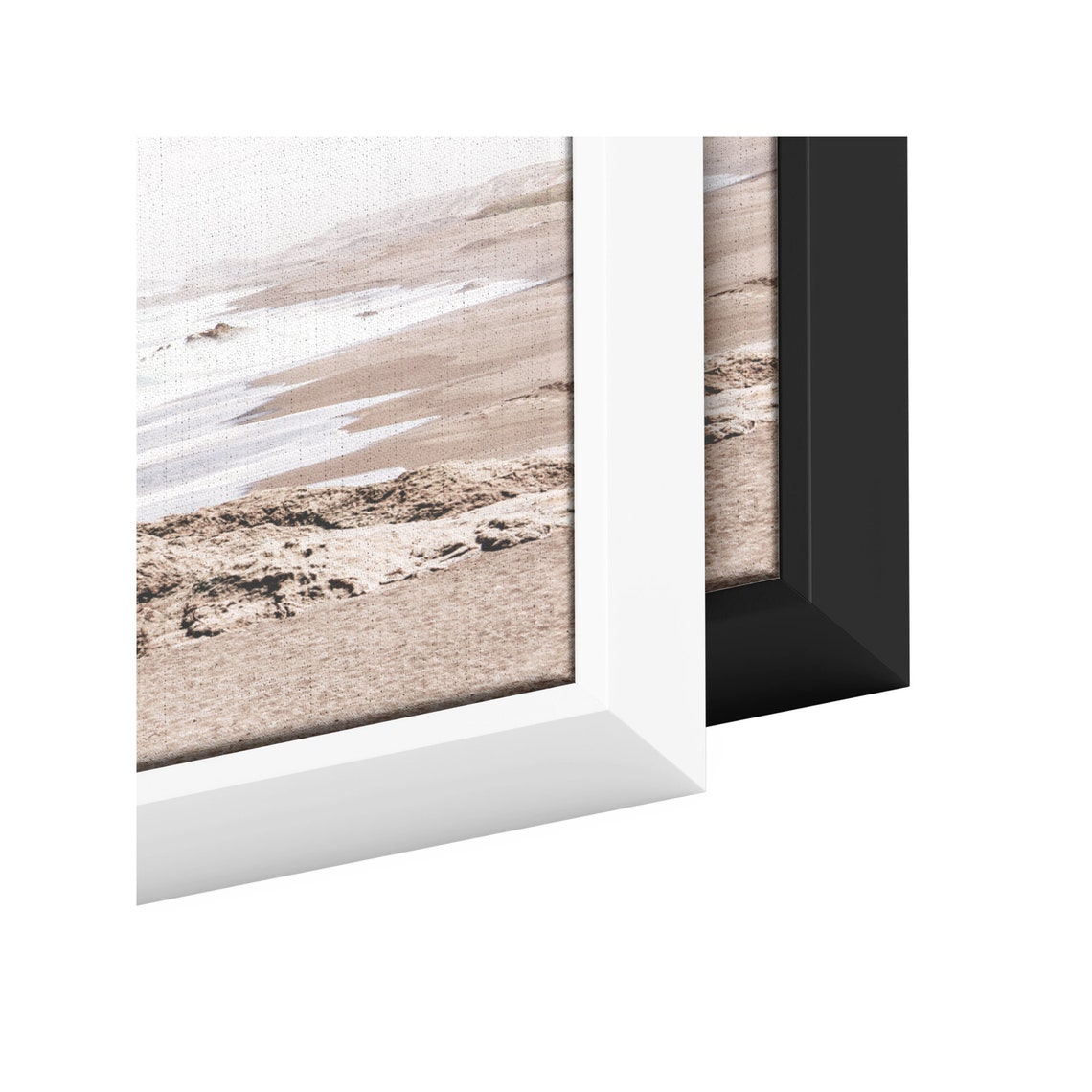 Coastal Wall Art Neutral Modern Shoreline Print Ready to Etsy