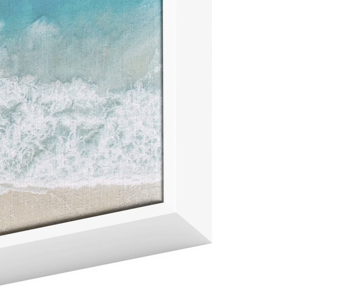 Beach Wall Art Framed Canvas Coastal Grandmother Print Over - Etsy
