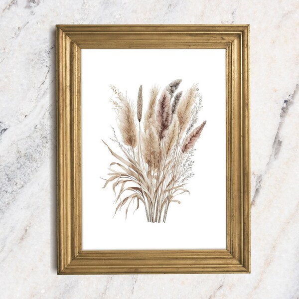 Pampas Landscape Art Etsy