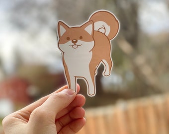 Shiba Inu Sticker | Waterproof Stickers | Shiba Stickers | Laptop Stickers | Car Stickers | Dog Stickers