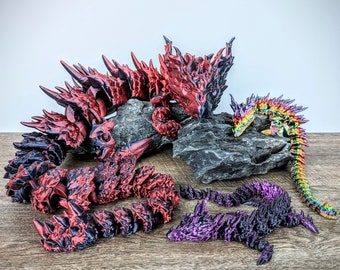 Dragon Fidget Toy - Articulated Dragon Flexi - Desk Stress Toy - Dragon Decoration