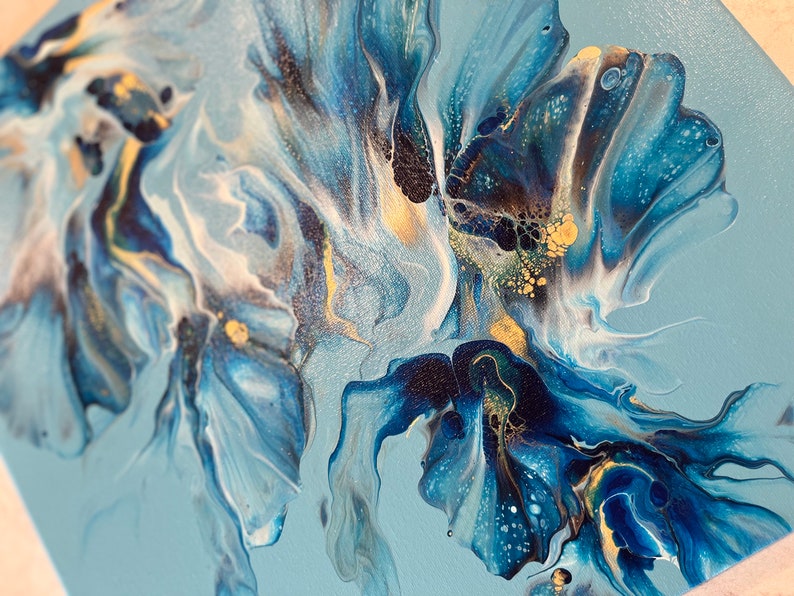 Original Acrylic Dutch Pour Painting, Abstract Fluid Art, Wall Art on ...