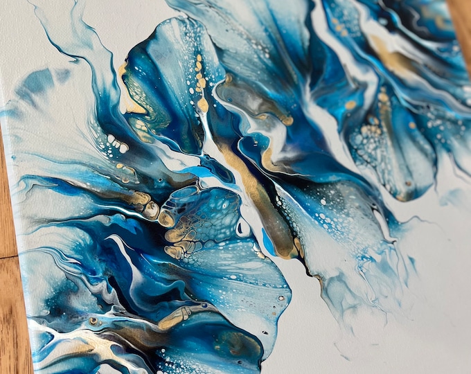 Original Acrylic Dutch Pour Painting, Abstract Fluid Art, Wall Art on ...