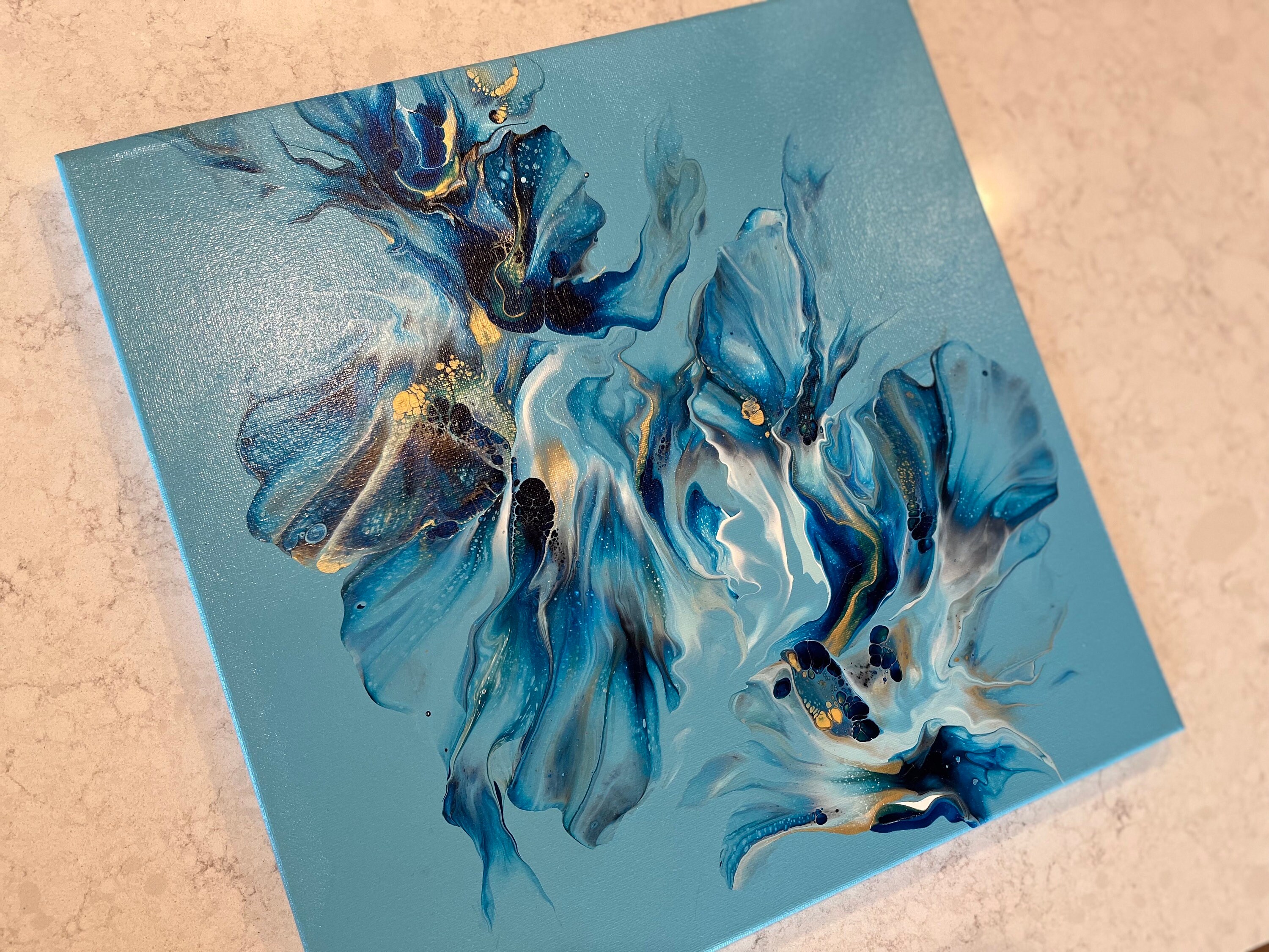 Original Acrylic Dutch Pour Painting, Abstract Fluid Art, Wall Art on ...