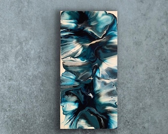 Original, pintura acrílica, vertido holandés, arte fluido, pintura abstracta, arte mural sobre lienzo de 10 x 20
