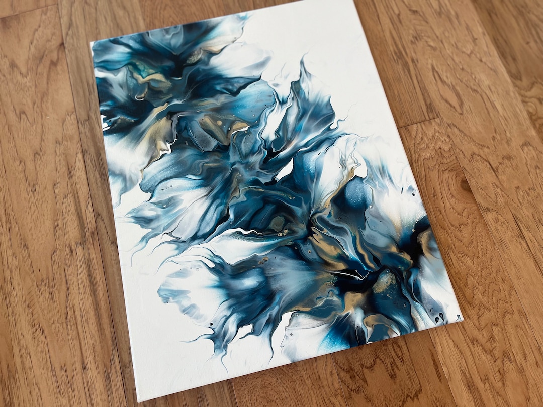 Original, Acrylic Dutch Pour Painting, Fluid Art, Abstract Wall Art on ...