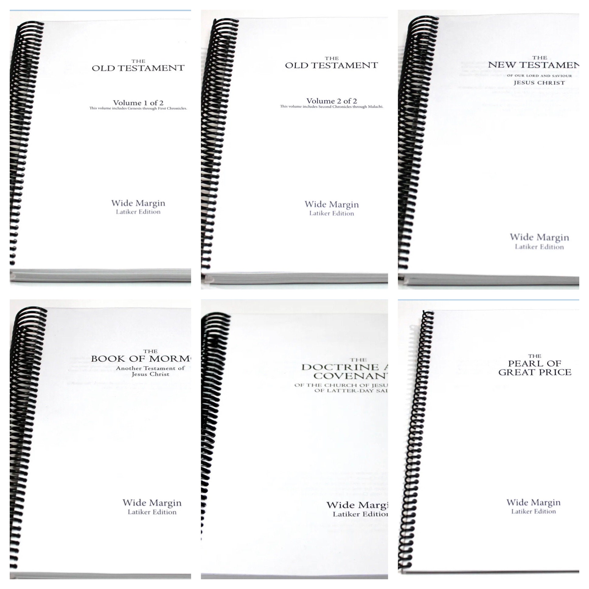 New Testament Wide Margin Spiralbound Scriptures KJV With LDS Etsy