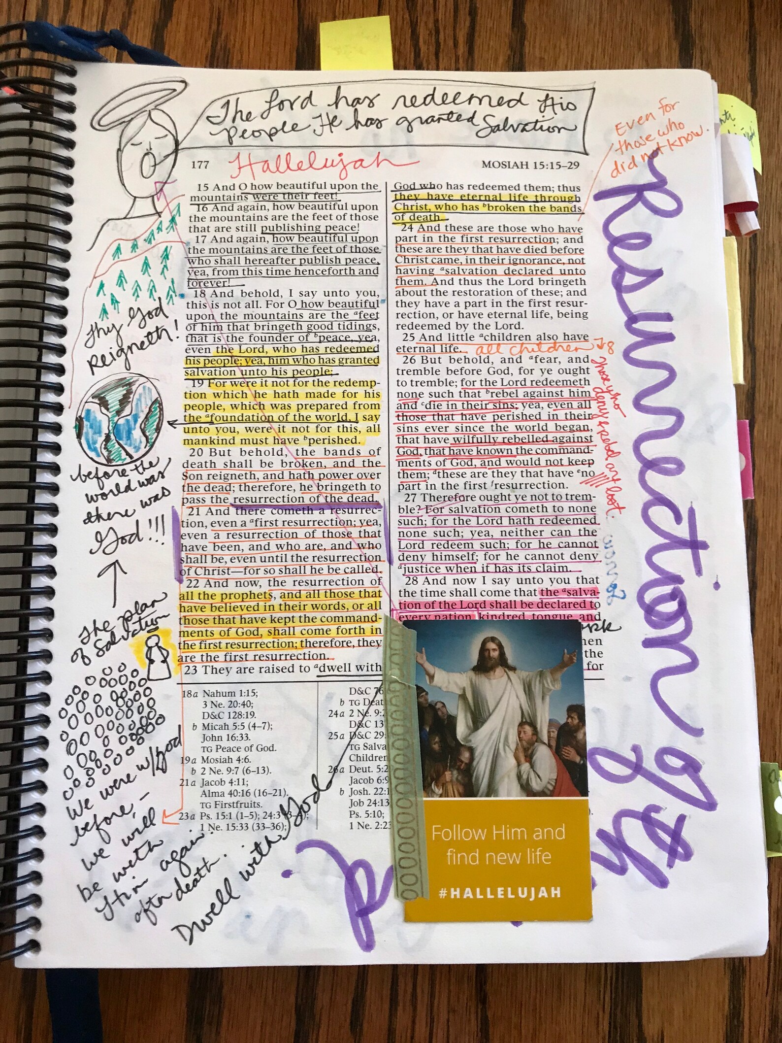 Wide Margin Scriptures Book of Mormon Spiral Bound Etsy