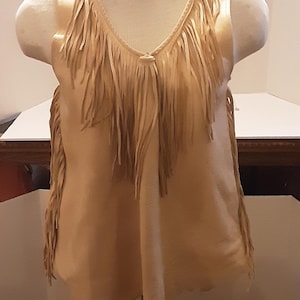 Leather halter top