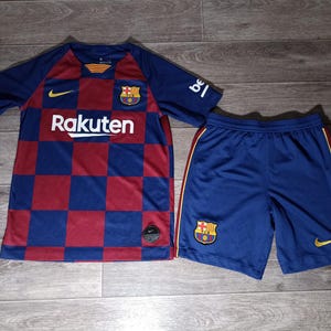 Barcelona Barcelona Barca FCB Spanien Saison 2020/21 Jungen Sport Fußball Fußball Trikot Shorts Uniform Kit Kleidung Jugend Teenager M 137-147 cm