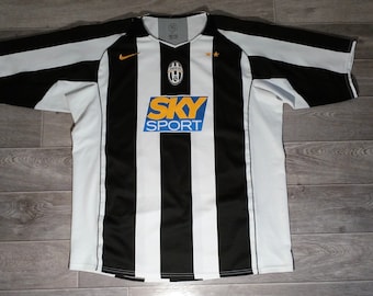 Vintage Juventus FC JFC Italia Italia nike 2004 2005 blanco negro