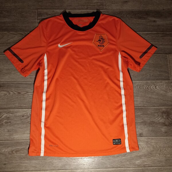 Netherlands national football team nike 2010/12 Holland orange soccer men's sports training uniform shirt jersey knitwear size S