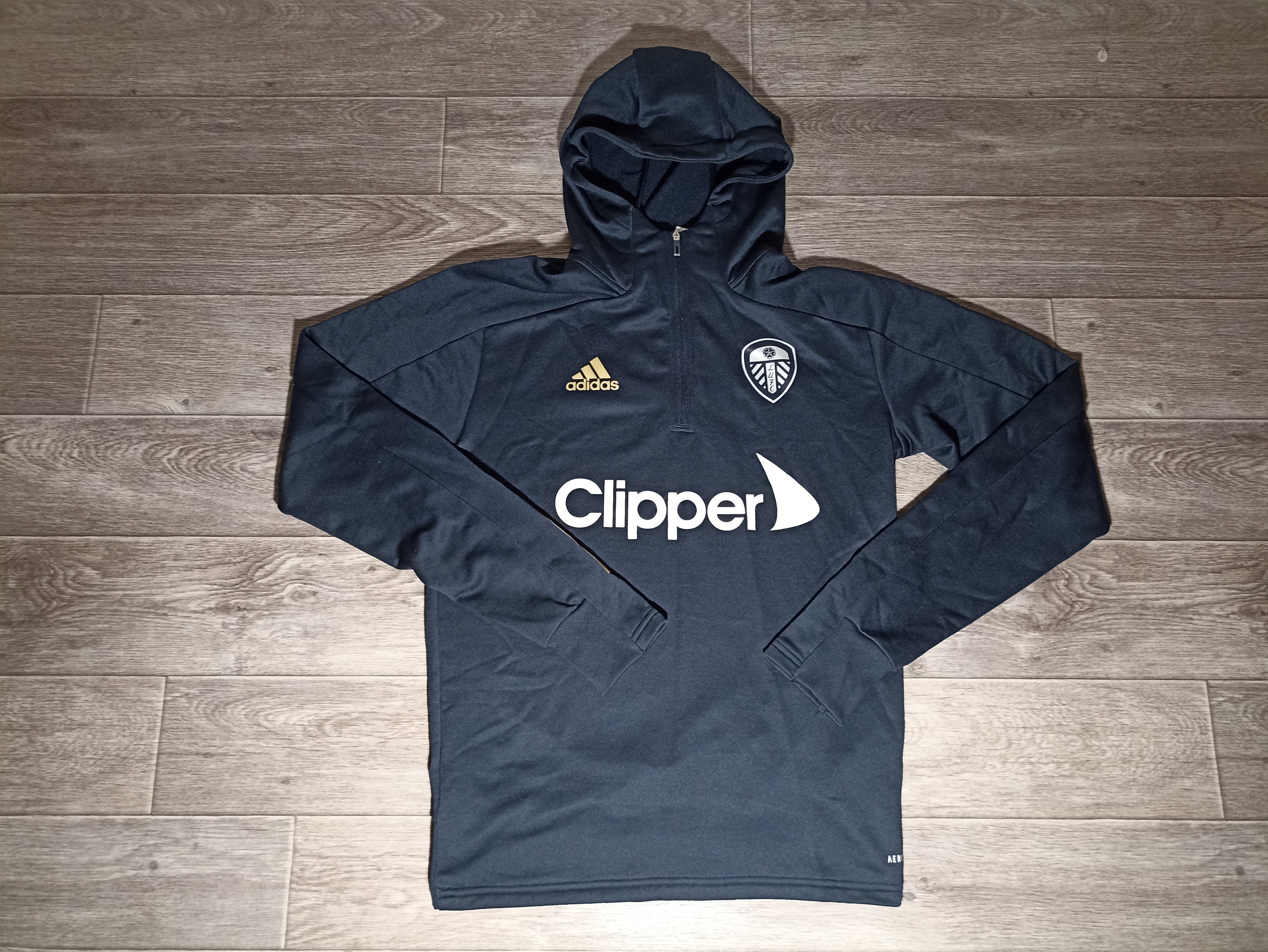 Leeds United FC LUFC England Adidas 2020/21 Navy Blue Soccer