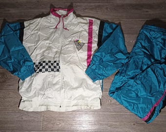 Chaqueta deportiva vintage Puma de los años 90, multicolor, para hombre, para entrenamiento, running, gimnasio, pantalones, chándal, jersey de punto, talla M/L 6