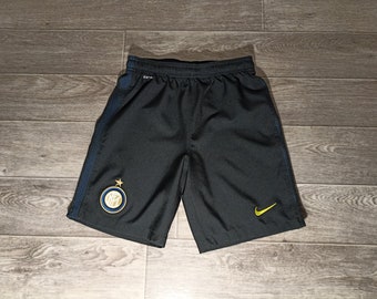 Internazionale Inter Mailand FC Italia Italien nike 2016/17 schwarz Jungen Sport Fußball Fußball Uniform Shorts Trikot größe Teenager Jugend L 12-13J