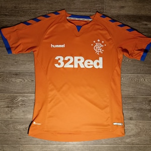 Glasgow Rangers FC RFC Scotland Hummel 2018 2019 Orange Blue
