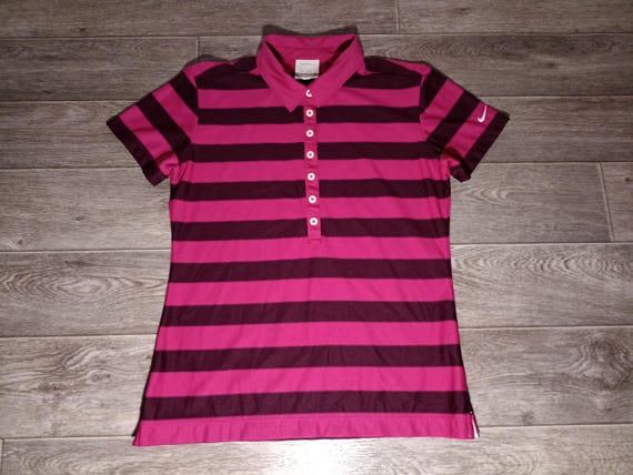 pink nike golf polo shirt