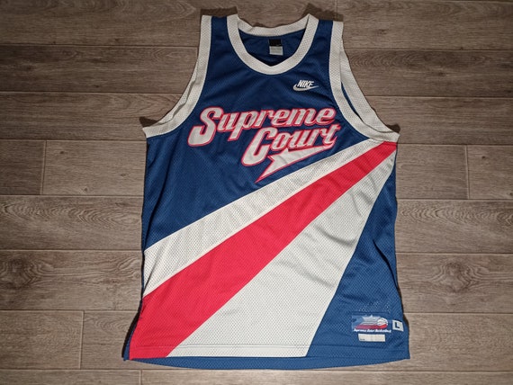 New SUPREME Red And Blue Reversible Basketball Jersey