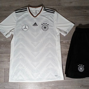 Germany national football team Deutschland adidas 2016 2017 men&#39;s sports soccer uniform kit shorts shirt jersey knitwear wear size M