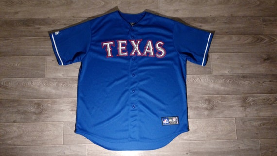 MLB Genuine Merchandise Blue Texas Rangers Graphic T-Shirt Size S Small