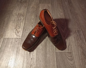 Chaussures de costume tendance pour hommes / bottes oxford marron classiques / chaussures de travail décontractées pointure 41,5-42 EUR Royaume-Uni 7,5-8
