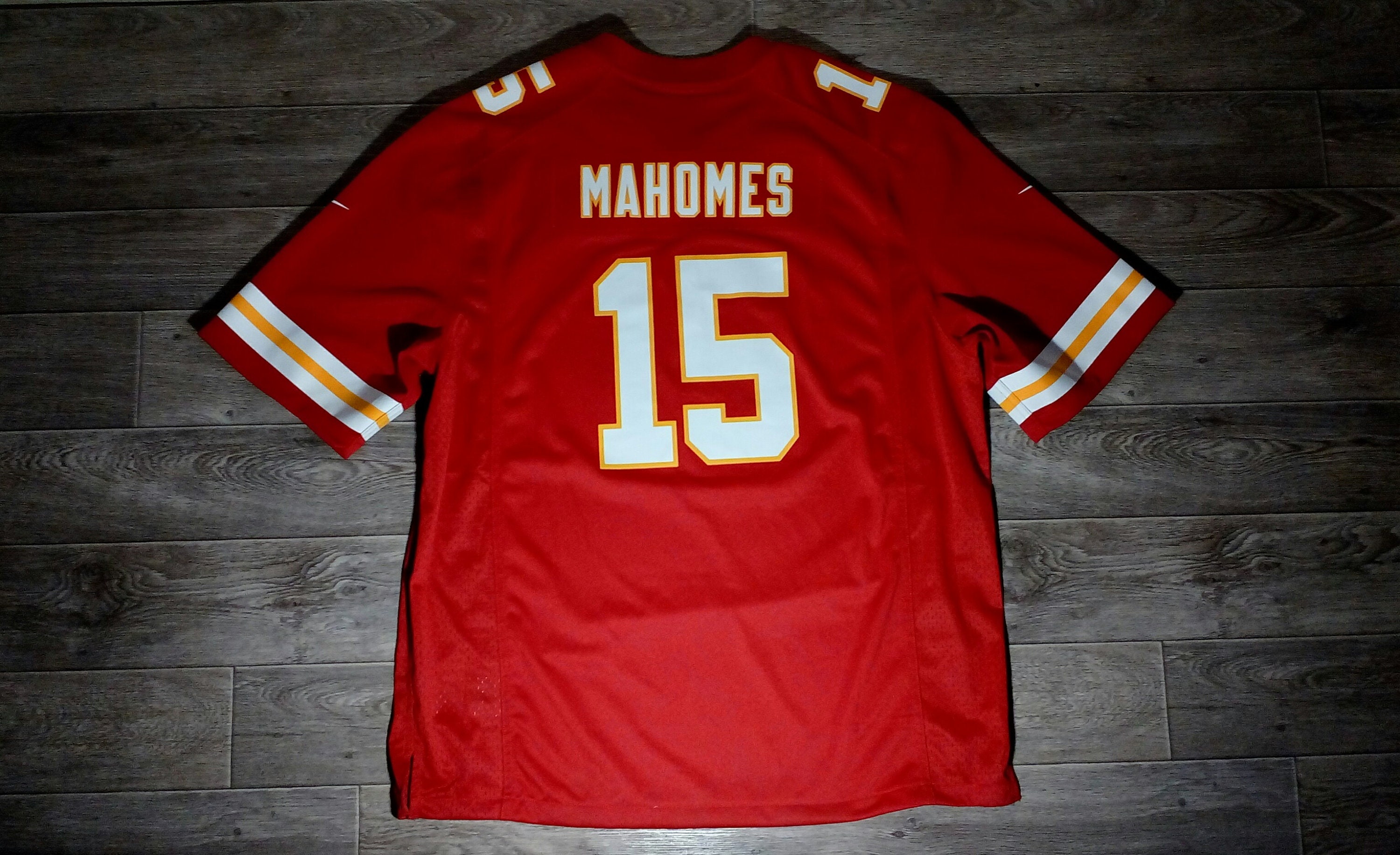 Kansas City Chiefs American USA football team Patrick Mahomes #15 nike men's sports uniform shirt jersey knitwear size 2XL