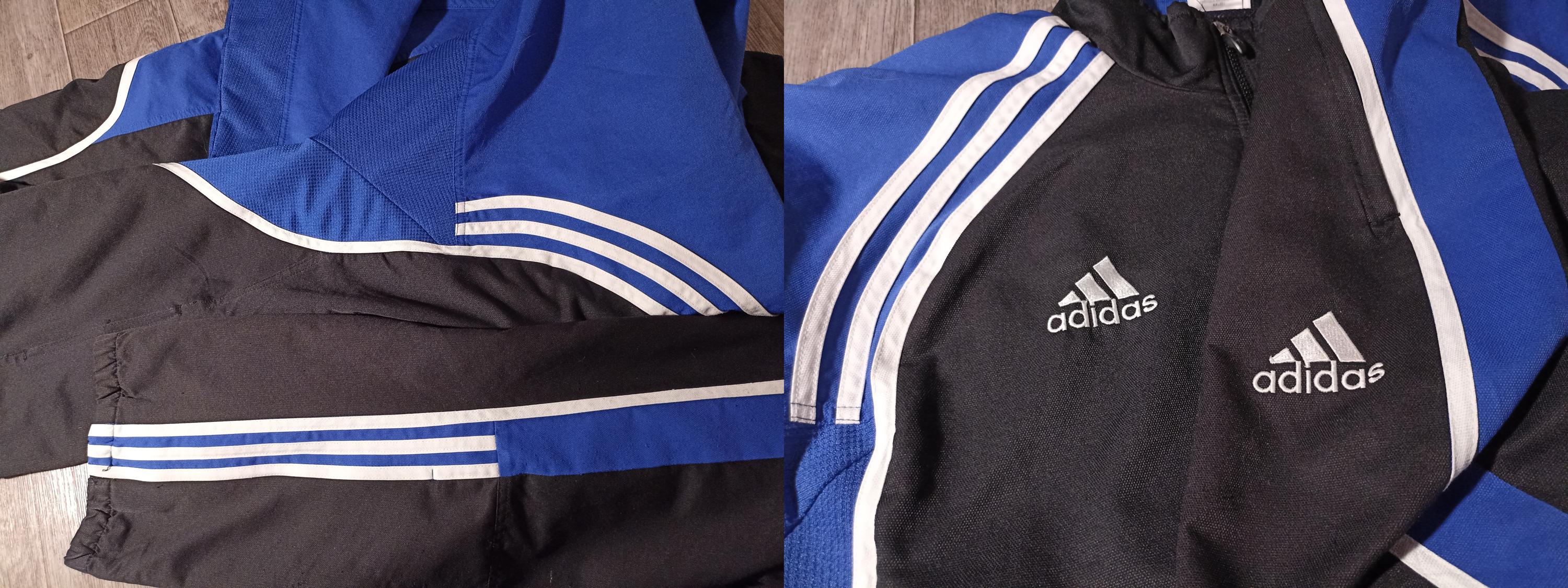 Vintage Adidas 1999/2000 Black Blue Men's Training Running Sports
