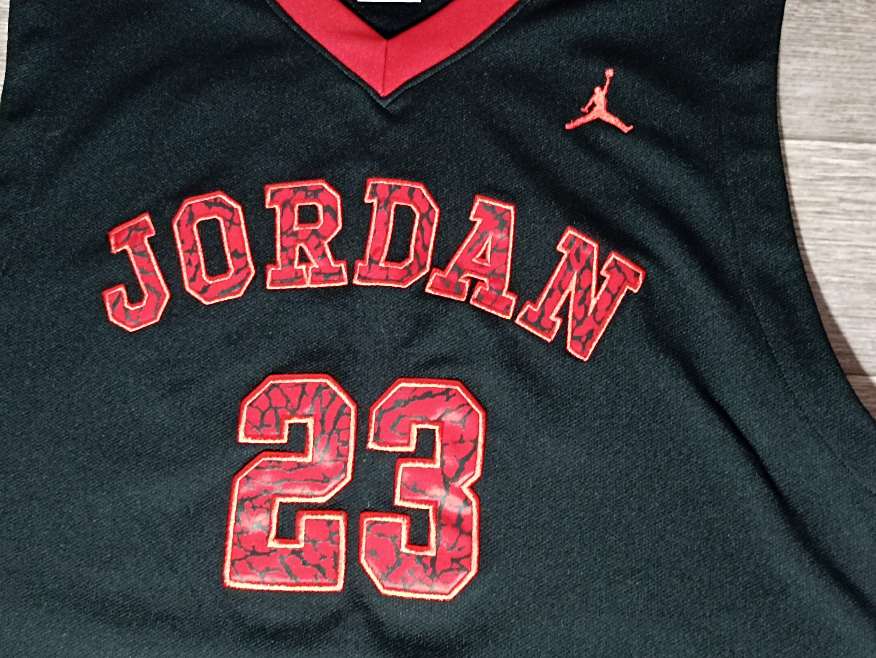Jordan 23 black and red jersey new arrivals