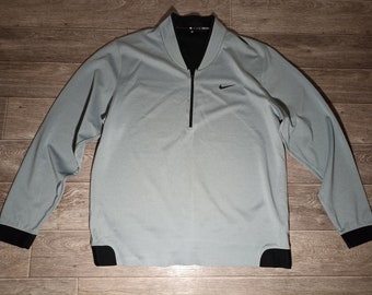 Tiger Woods collection nike gray black golf summer men's sports pullover sweatshirt uniform shirt jersey knitwear size XL