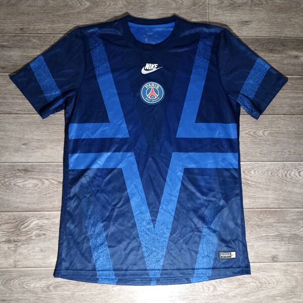 Paris Saint-Germain SG FC PSG France nike 2019/20 navy blue men's sports training soccer football uniform shirt jersey knitwear size M