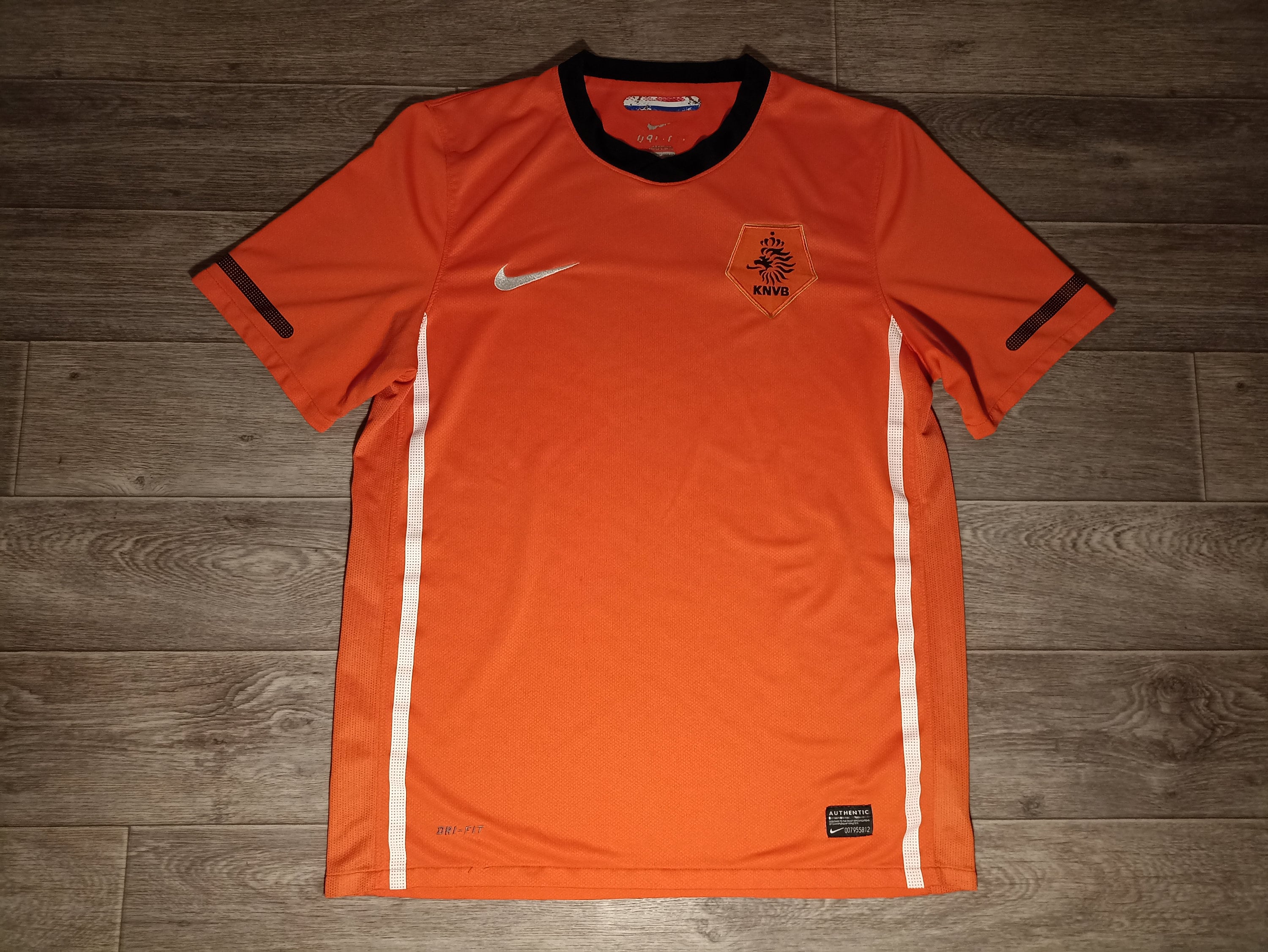 KNVB Nederlands Authentic Nike Dri-Fit Men's Soccer Jersey Size XXL