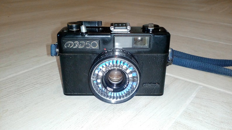 Vintage photo camera USSR , old photo camera fed 50 , Soviet Union collection photo camera , retro technique image 10