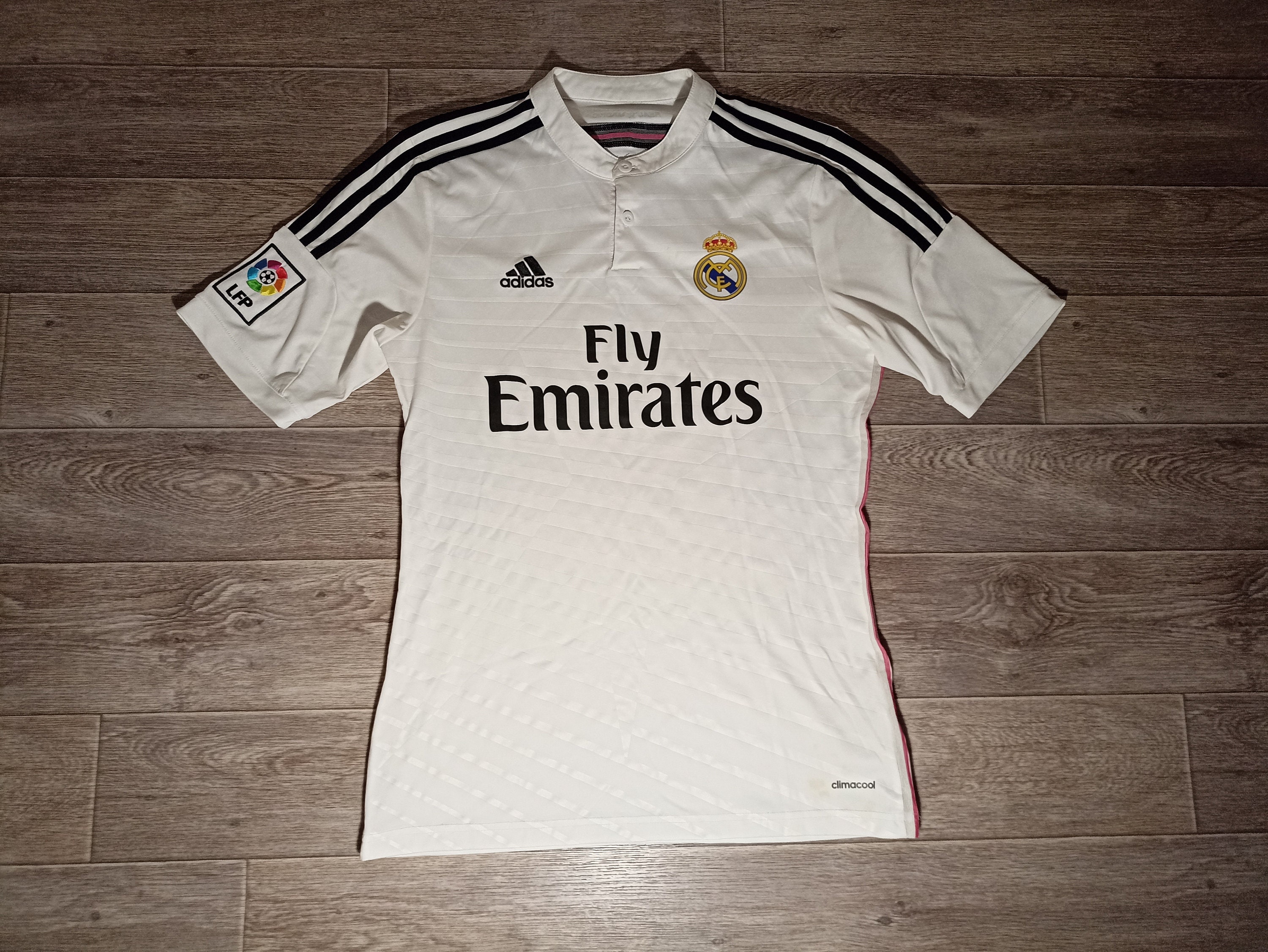 Real Madrid FC RMCF España adidas 2014/15 blanco hombres deportes fútbol  fútbol uniforme camiseta jersey punto talla M -  México
