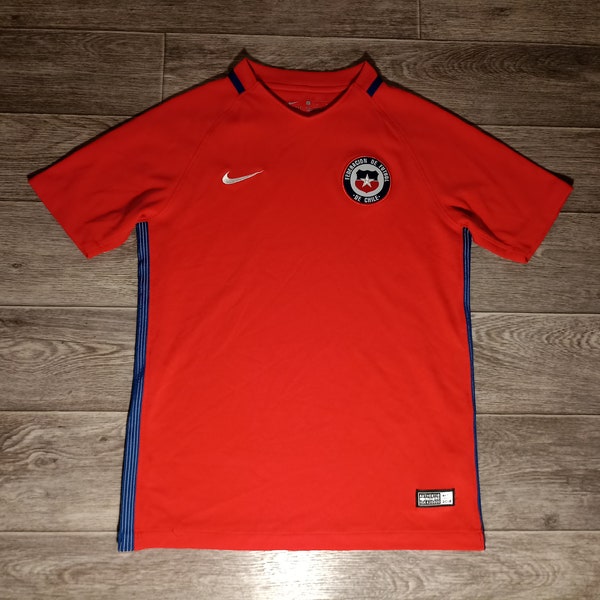 Chile Nationalmannschaft Nike 2016/17 rot Jungen Fußball Sport Training Uniform Shirt Trikot Strick Größe Teenager Jugend L 12-13 Jahre