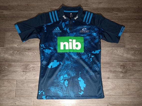 Blues Rugby Team Neuseeland Adidas 2017 18 Navy Blau Herren Sport FuBball Trikot GroBe L Etsy