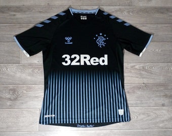 Glasgow Rangers FC RFC GRFC Scotland hummel 2019 2020 men&#39;s sports football soccer uniform shirt jersey knitwear size S