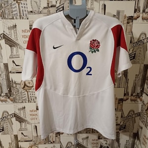 Vintage England Rugby Jersey Nike - Etsy