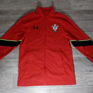 Southampton FC Saints SFC England under armour 2016 2017 men&#39;s sports soccer football jacket windbreaker shirt jersey uniform knitwear siz M