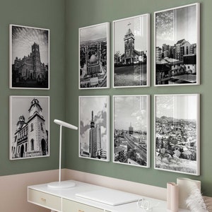 Nigeria Set of 8 Prints – Nigeria Black and White Photo 8 Piece Wall Art – Printable Travel Digital Download Gallery Posters Home Decor Gift