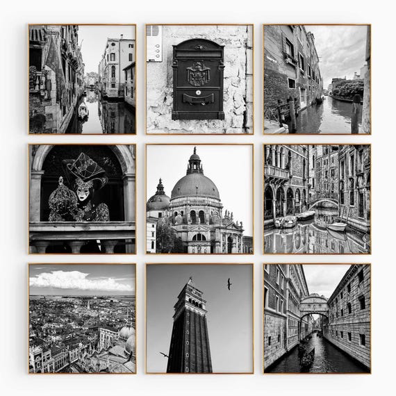 イタリア ヴェネツィア写真集 Venezia モノクロ アート