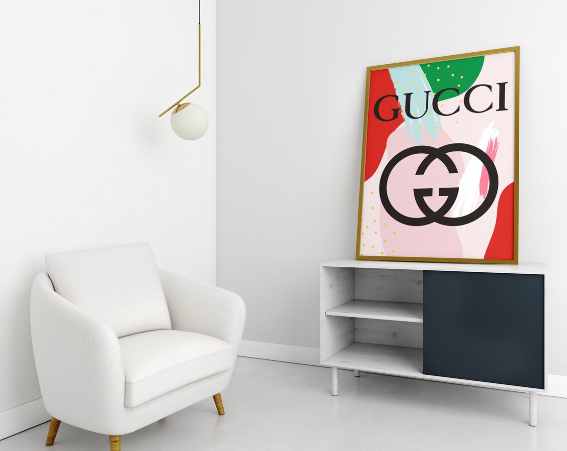 Gucci Print Fashion Wall Art Gucci Poster Gucci Printable Art Etsy