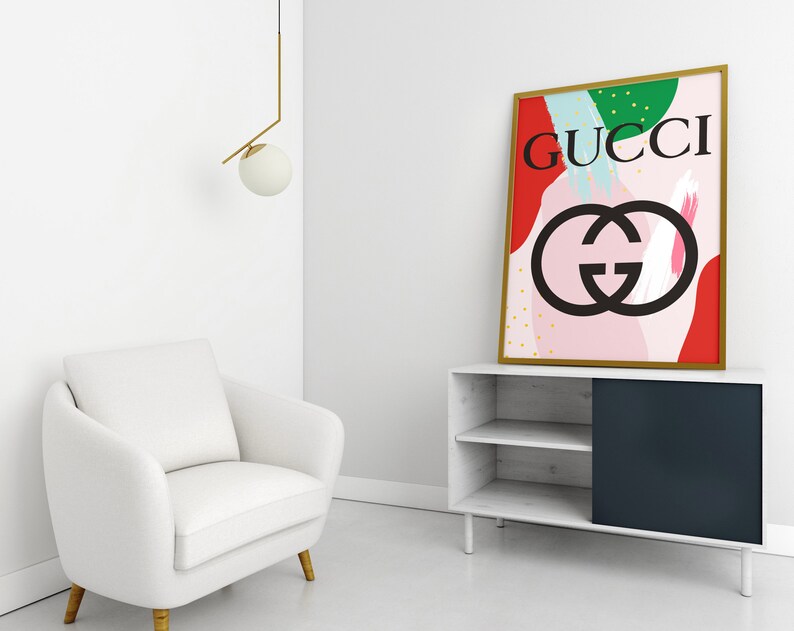 Gucci Print Fashion Wall Art Gucci Poster Gucci Printable Art Etsy