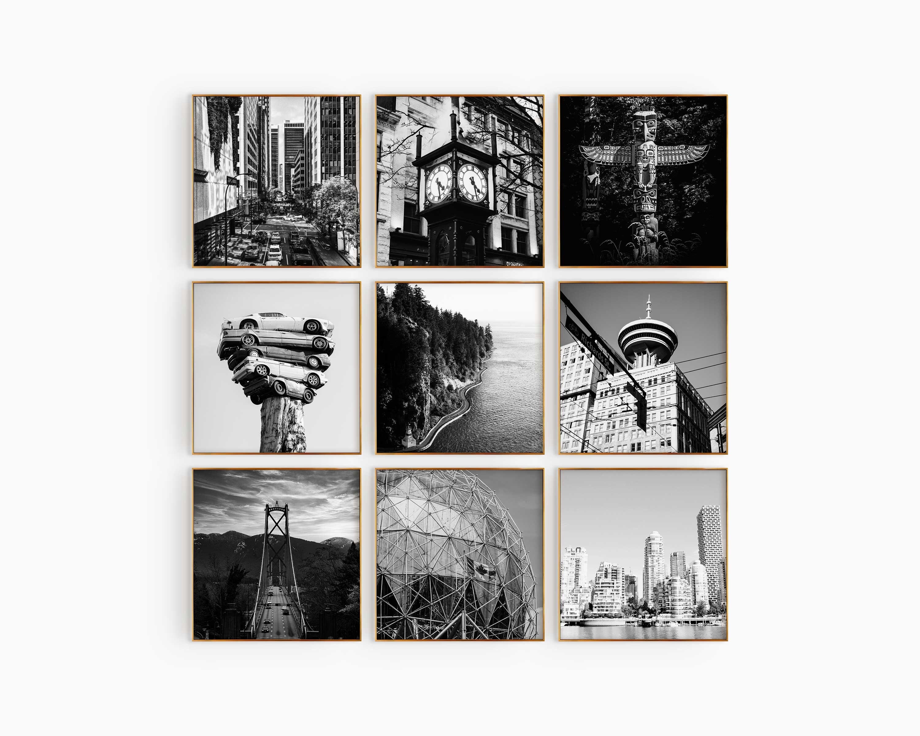 特大サイズ！カナダVancouverバンクーバー風景画♡アート美術品 特大サイズ！CanadaカナダVancouverバンクーバー風景画♡アート