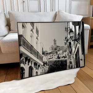 Ibiza Spanien Landschaft Schwarzweiß-Fotografie Stück Wandkunst - Ibiza Spanien Druck - Wohnung Dekor Reise Digital Download Poster Geschenk