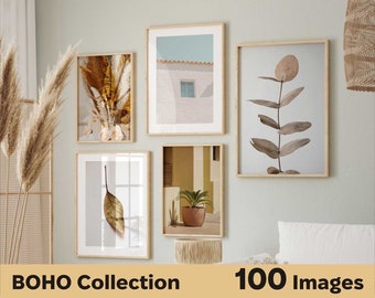 Set of 100 Boho Prints - Boho Wall Art Set of 100 -  Boho Gallery Printable Photography Poster - Boho Photo Bundle - Boho Home Wall Decor