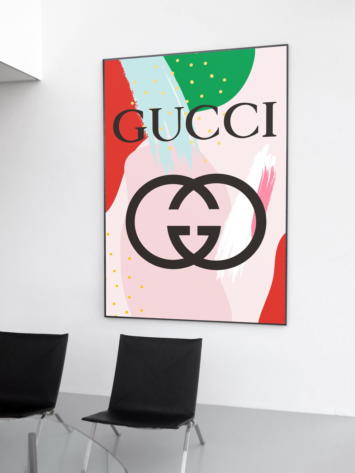 Gucci Print Fashion Wall Art Gucci Poster Gucci Printable Art Etsy