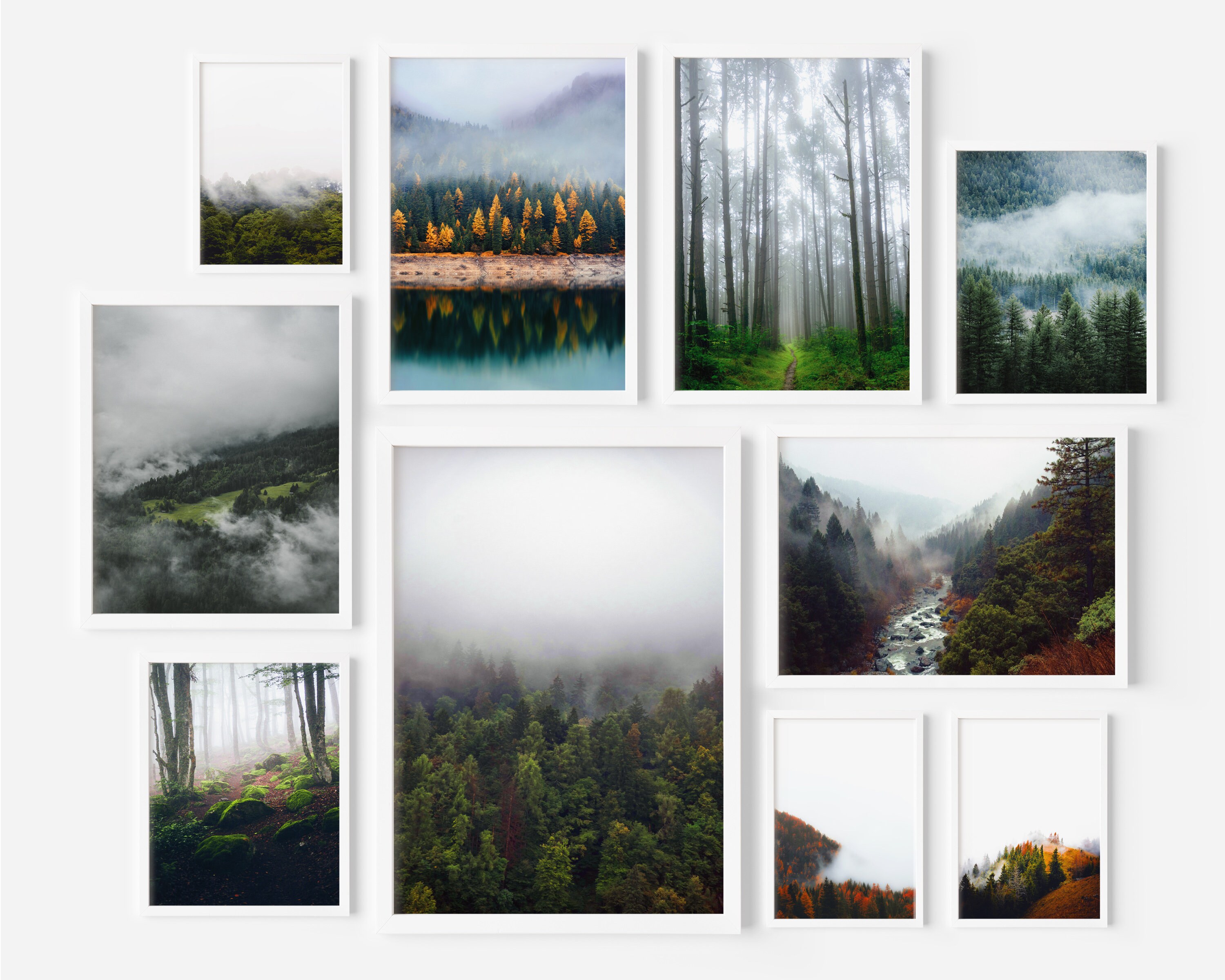 Set von 23 Foggy Forest Prints - 23 Stück Wand Kunst Foggy Forest Set -  Foggy Forest Gallery druckbare Fotografie Poster - Foggy Forest Foto - Etsy  Österreich, image size:3000x2400
